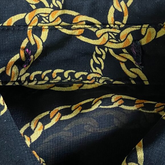 Candy Couture (Size L) Shear Chain Pattern Cropped Blouse - Picture 3 of 6